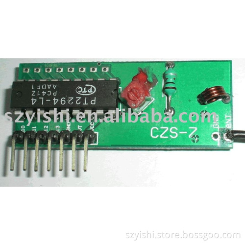 YS-CZS7 4ch super regeneration receiver board